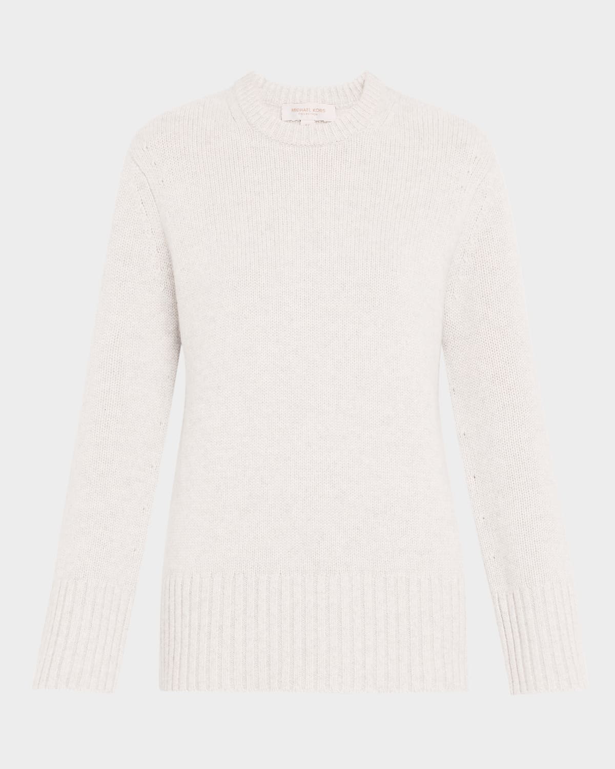 MICHAEL KORS CREWNECK OVERSIZED CASHMERE TUNIC SWEATER 