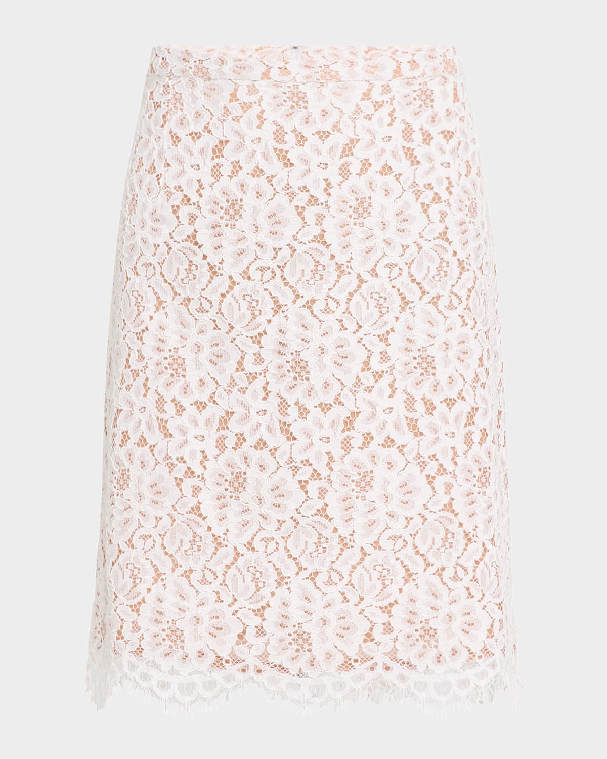 Shop Michael Kors Lace Mini Skirt In Optic Whit