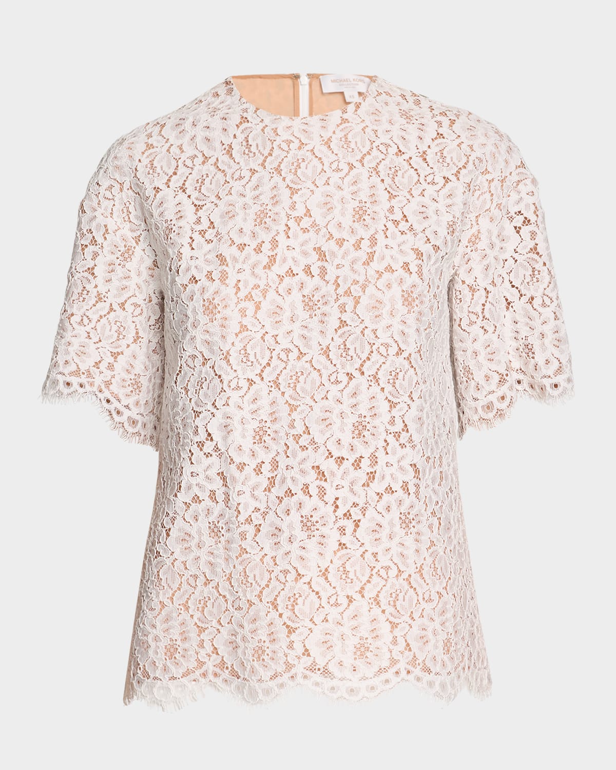 Lace Oversized Crewneck T-Shirt