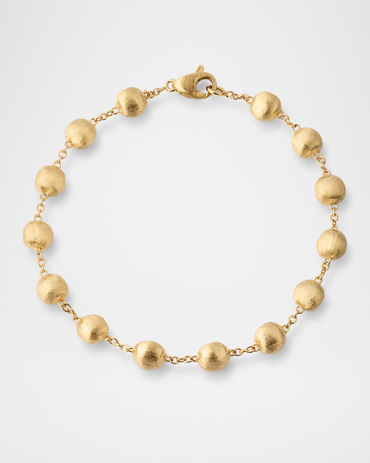 18K Yellow Gold Bead Necklace