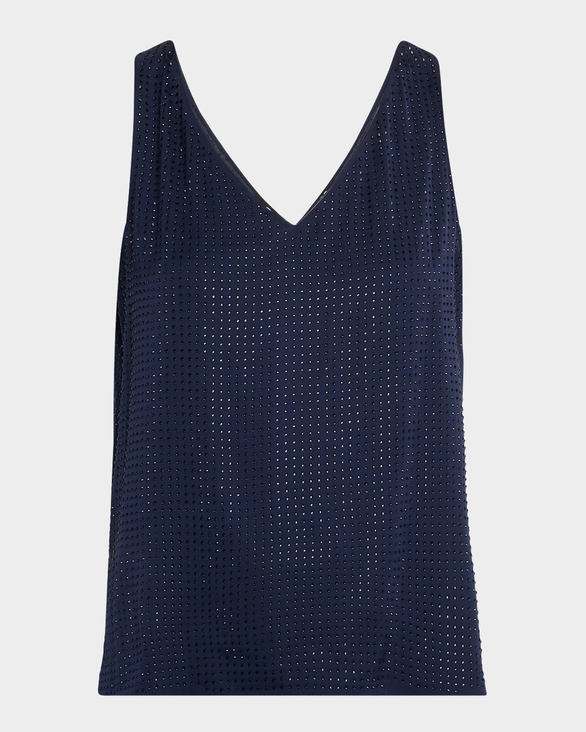 Sleeveless Rhinestone Blouse