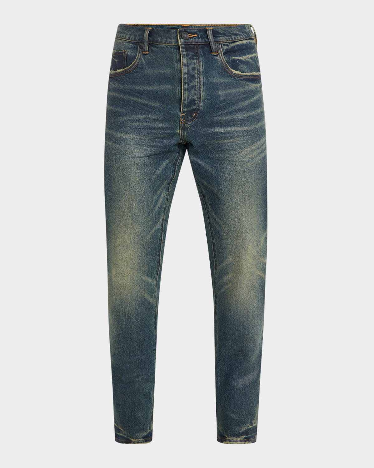 Men's Skinny Coated Jeans