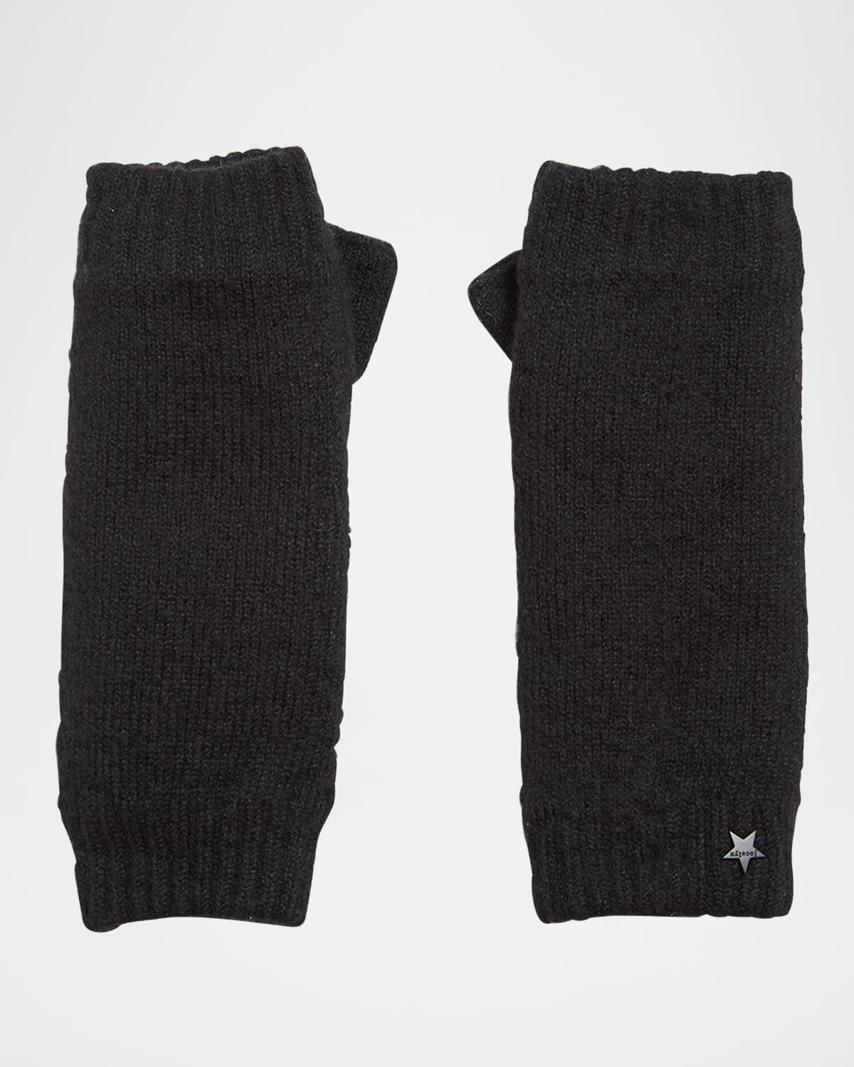 The Concorde Faux Fur Knit Fingerless Mittens