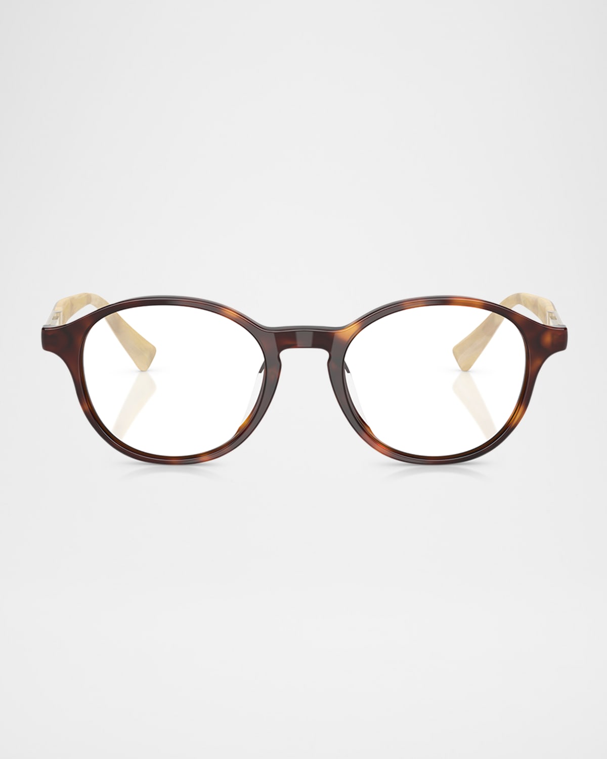 Brunello Cucinelli Acetate Oval Sunglasses, 50mm In Havana