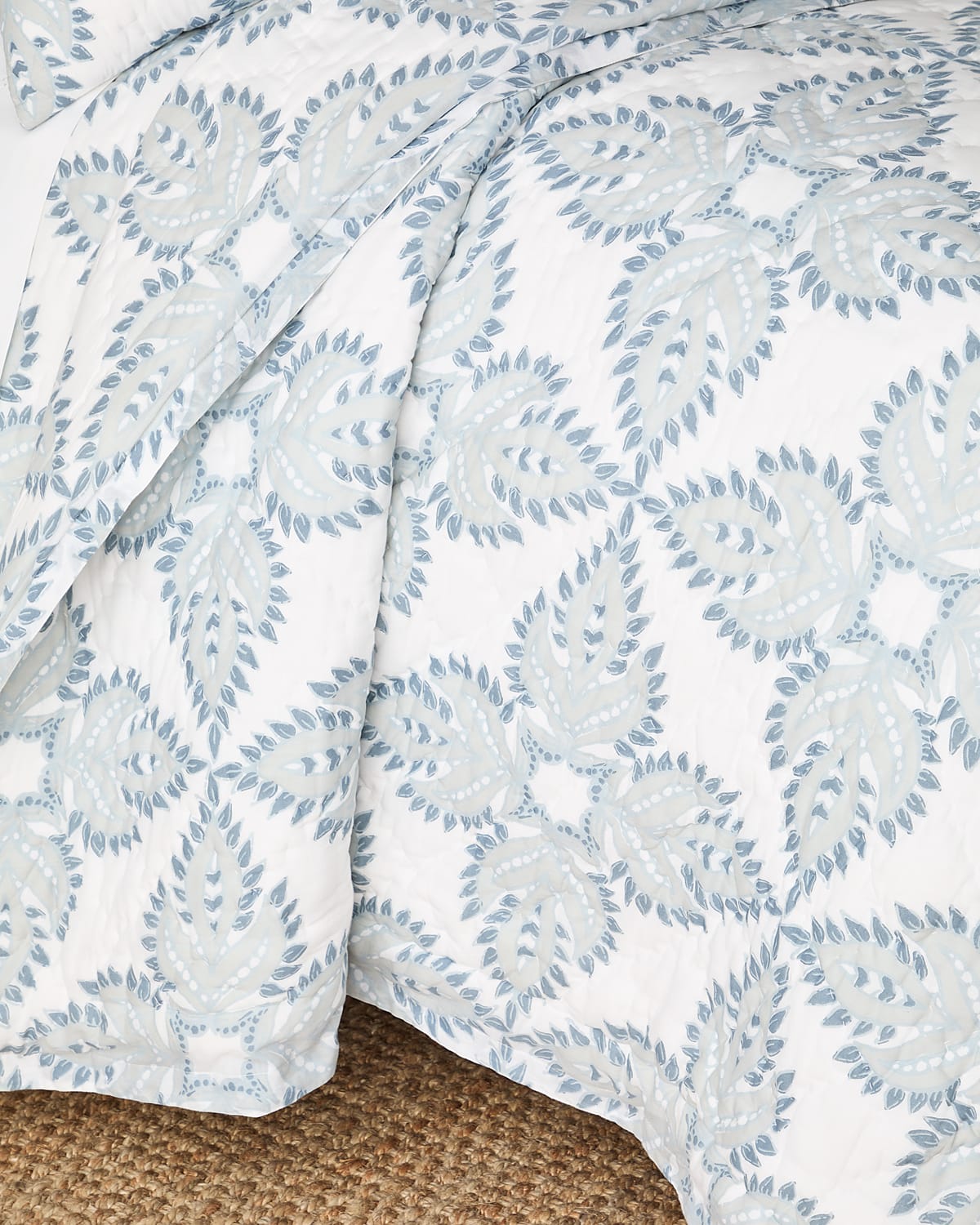 John Robshaw Dasati Lapis Queen Quilt