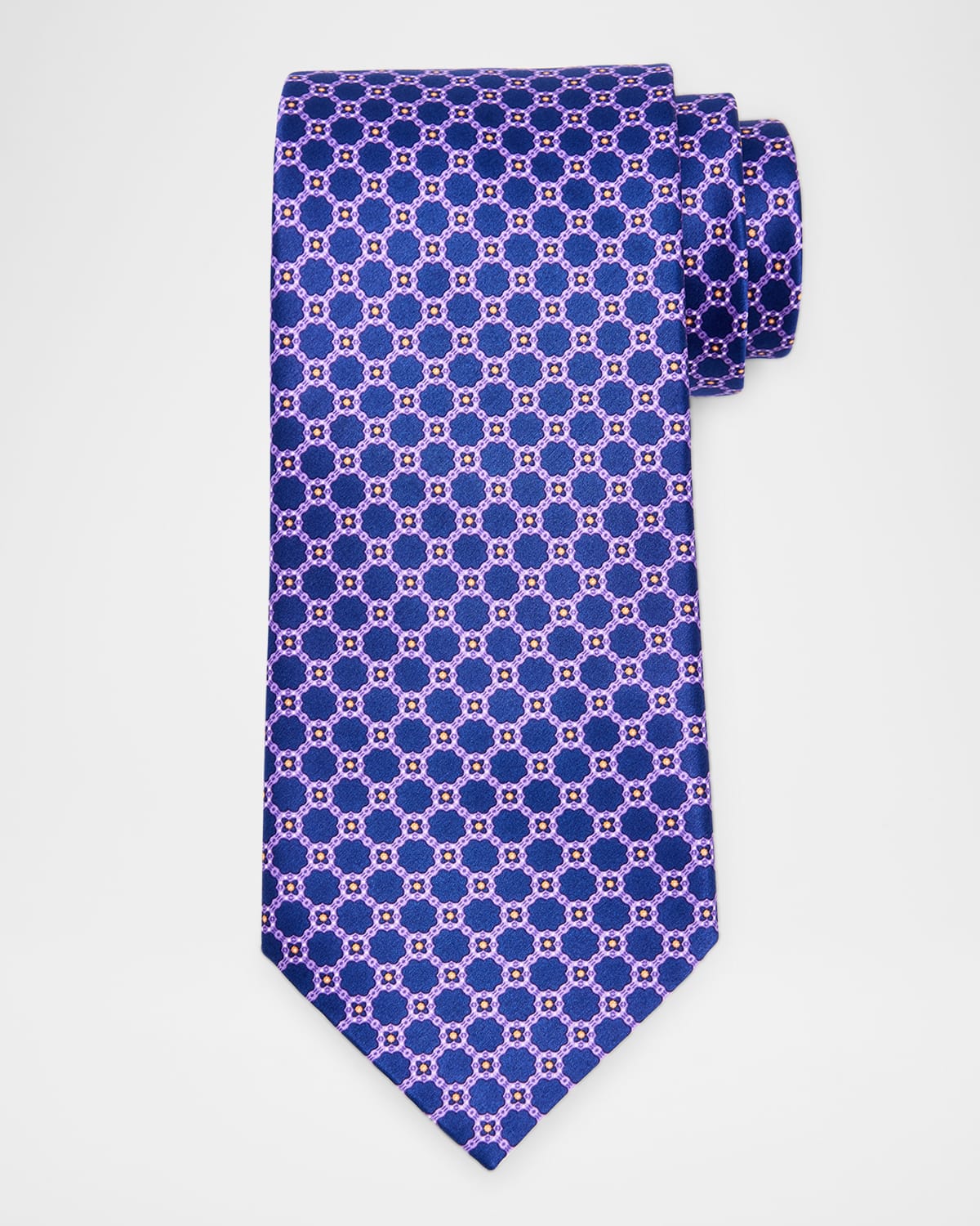 Men's Geometric Silk Tie