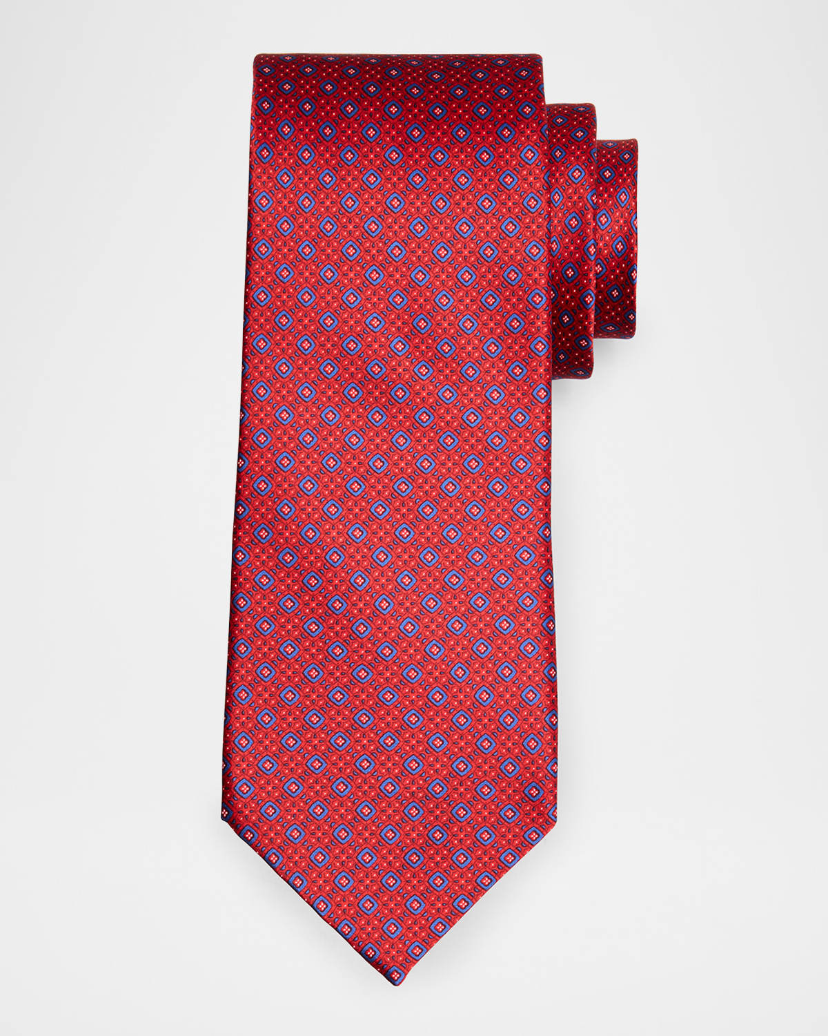 Men's Geometric Silk Tie