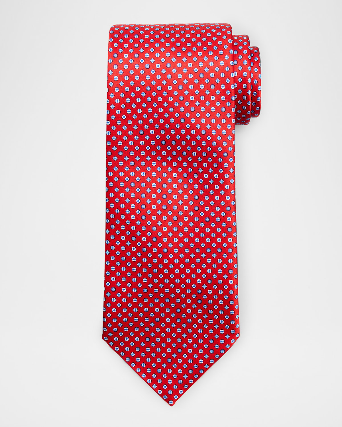 Men's Micro-Geometric Silk Tie