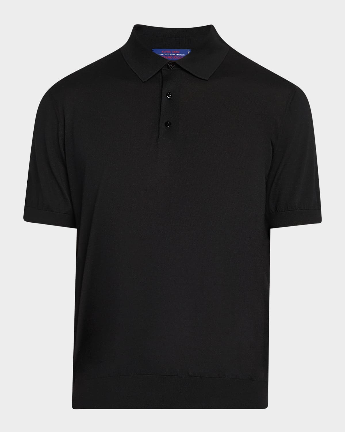 Men's Knit Short-Sleeve Polo Sweater