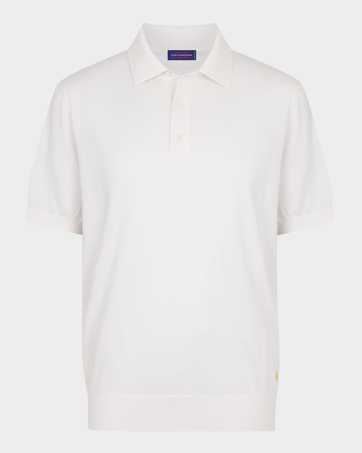 Men's Knit Short-Sleeve Polo Sweater