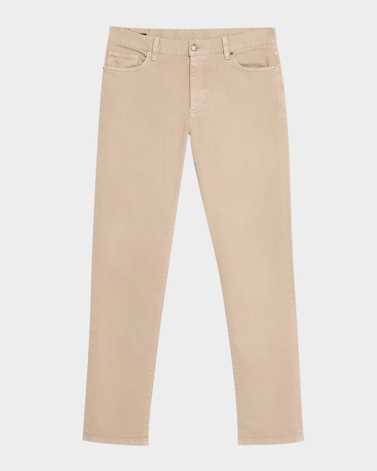 ZEGNA MEN'S FIVE-POCKET COLORED DELAVE PANTS 