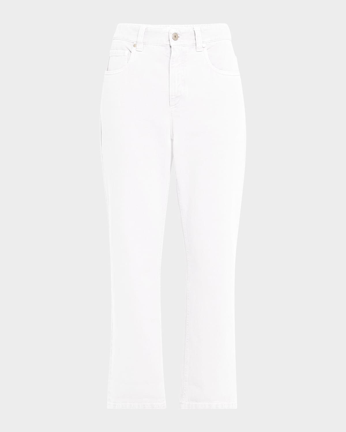 Retro Vintage Straight-Leg Ankle Denim Pants
