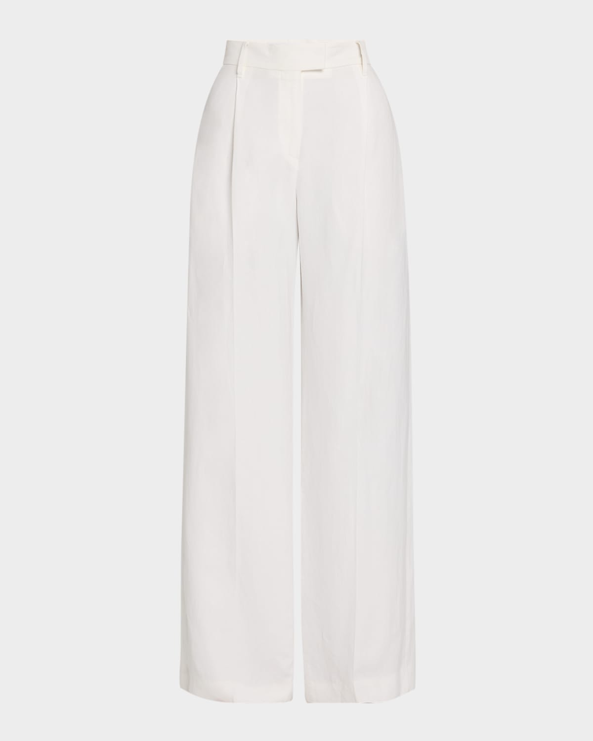 Brunello Cucinelli Pleated Canvas Wide-leg Pants In C8705 Chocolate