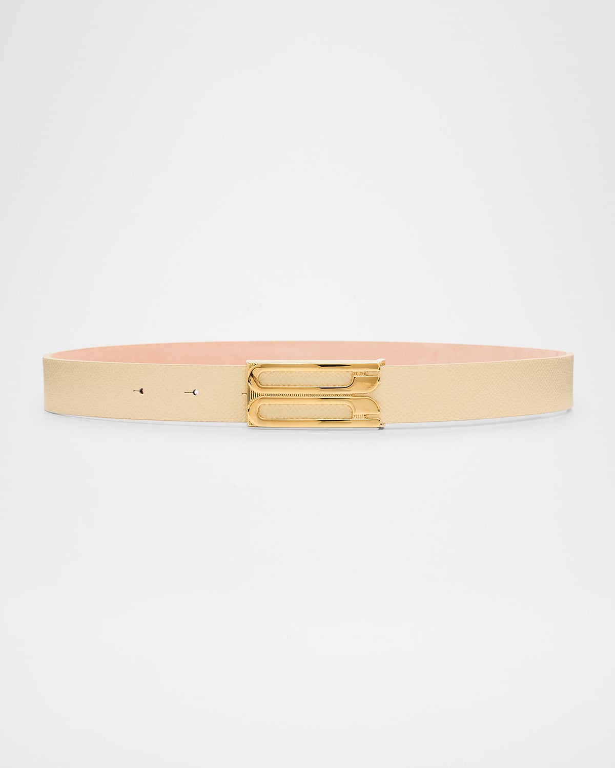 VICTORIA BECKHAM B-LOGO LEATHER BELT 