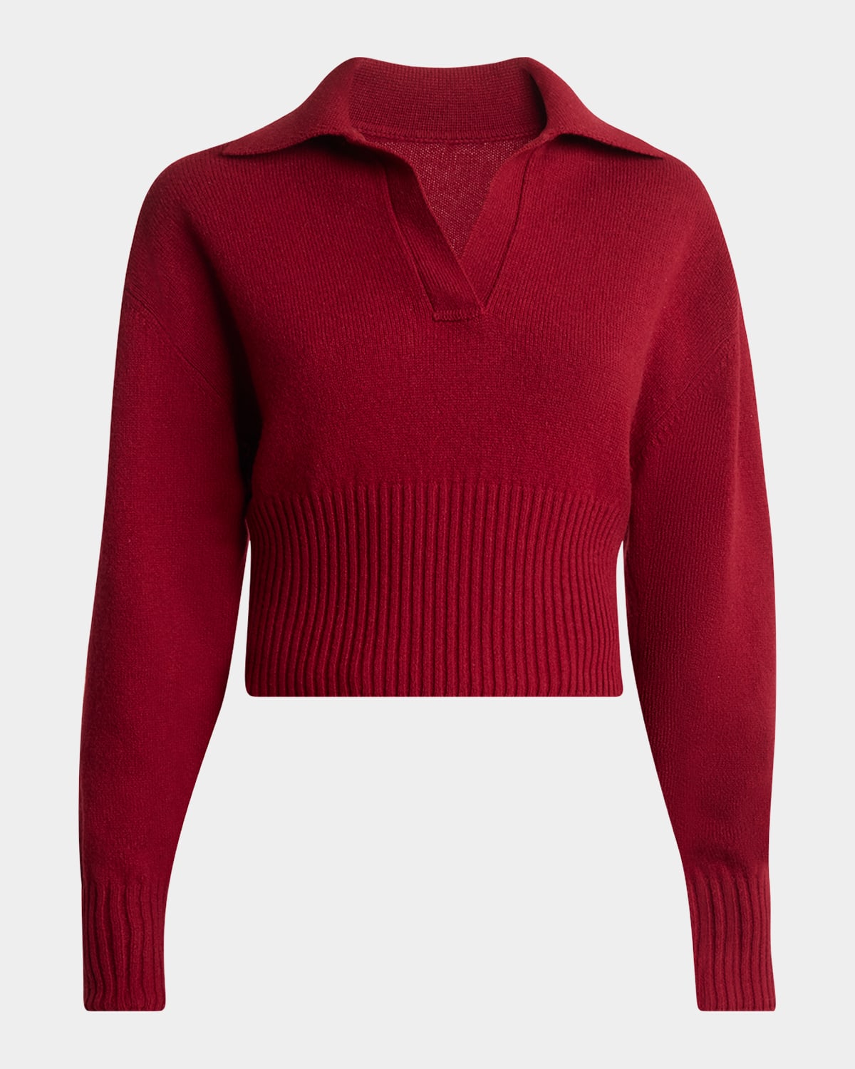 Shop Proenza Schouler Jeanne Cashmere Johnny Sweater In Dark Red
