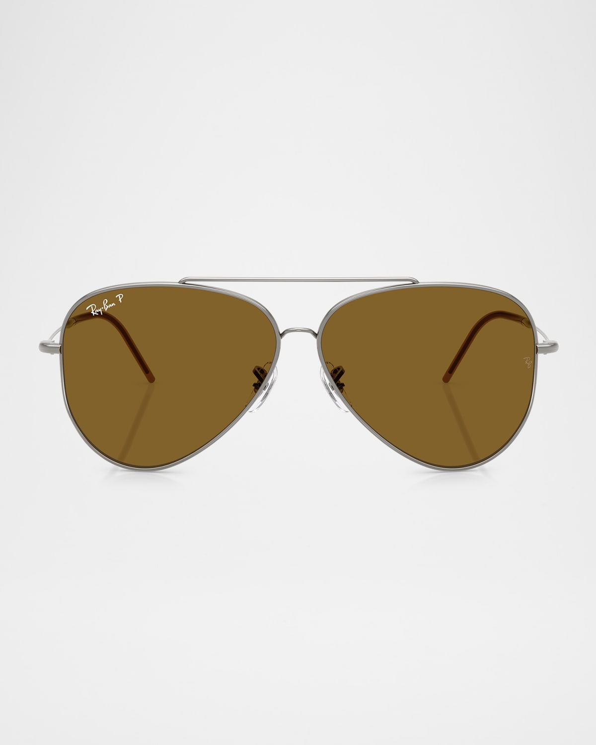 Ray Ban Men's And Women's Polarized Sunglasses, Aviator Reverse Rbr0101s In Dark Brown