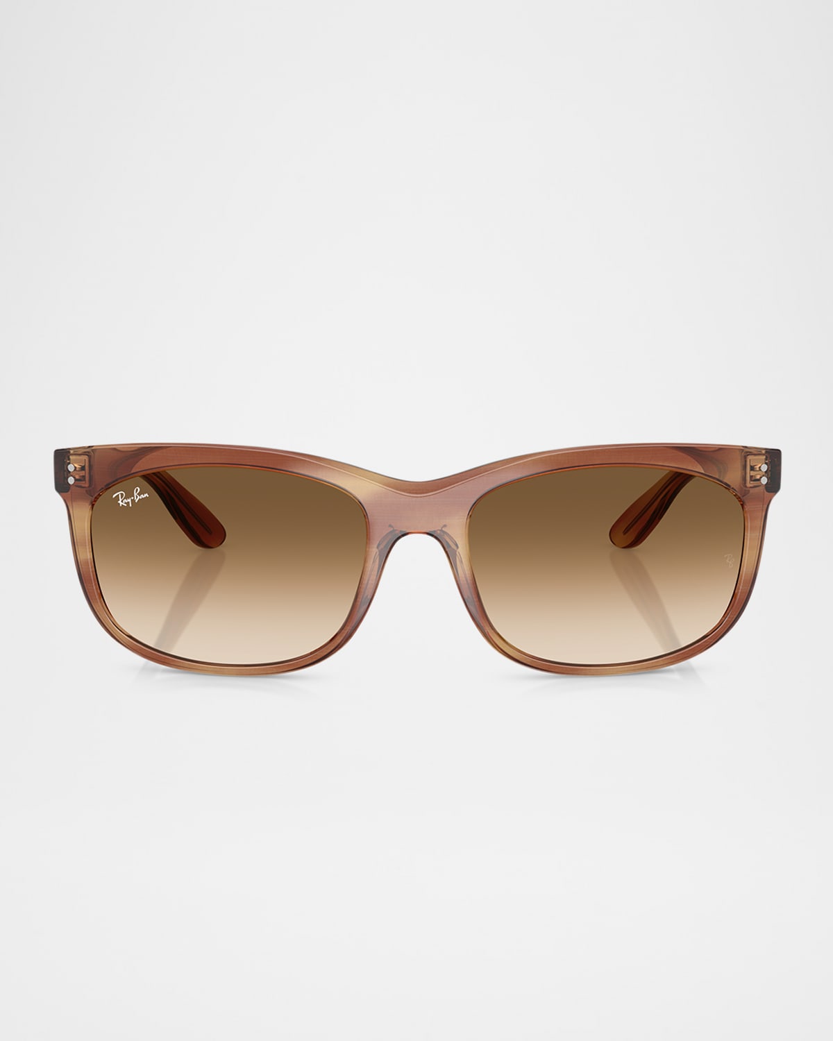 Ray Ban Rb2389f Balorette Pillow Square Sunglasses, 60mm In Striped Brown