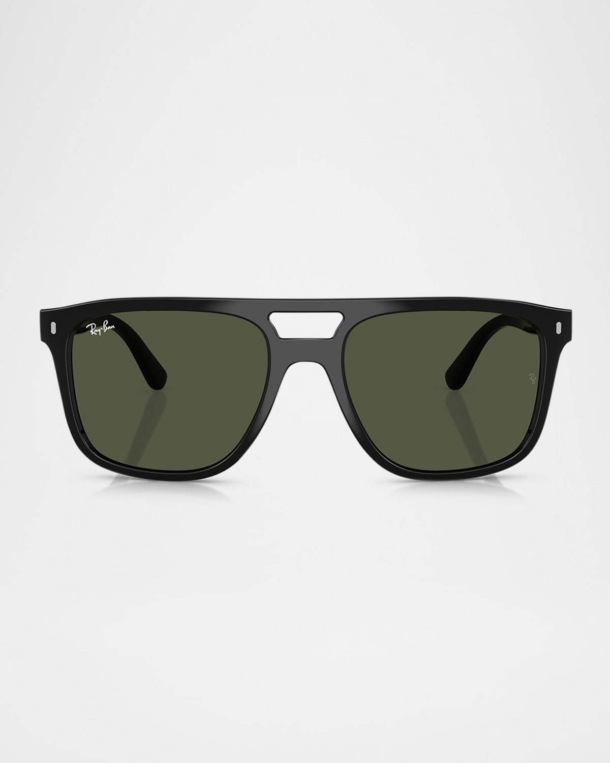 Ray Ban Rb2213 Sunglasses Black Frame Green Lenses 55-20 In Black