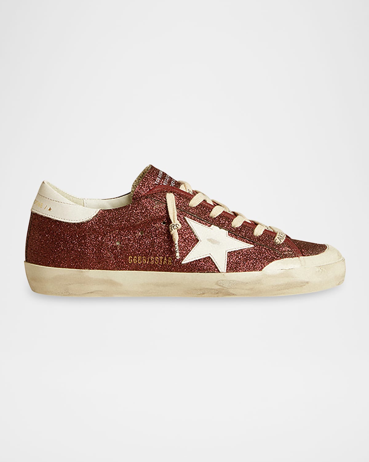 Golden Goose Super Star Glitter Leather Low-top Sneakers In Multi