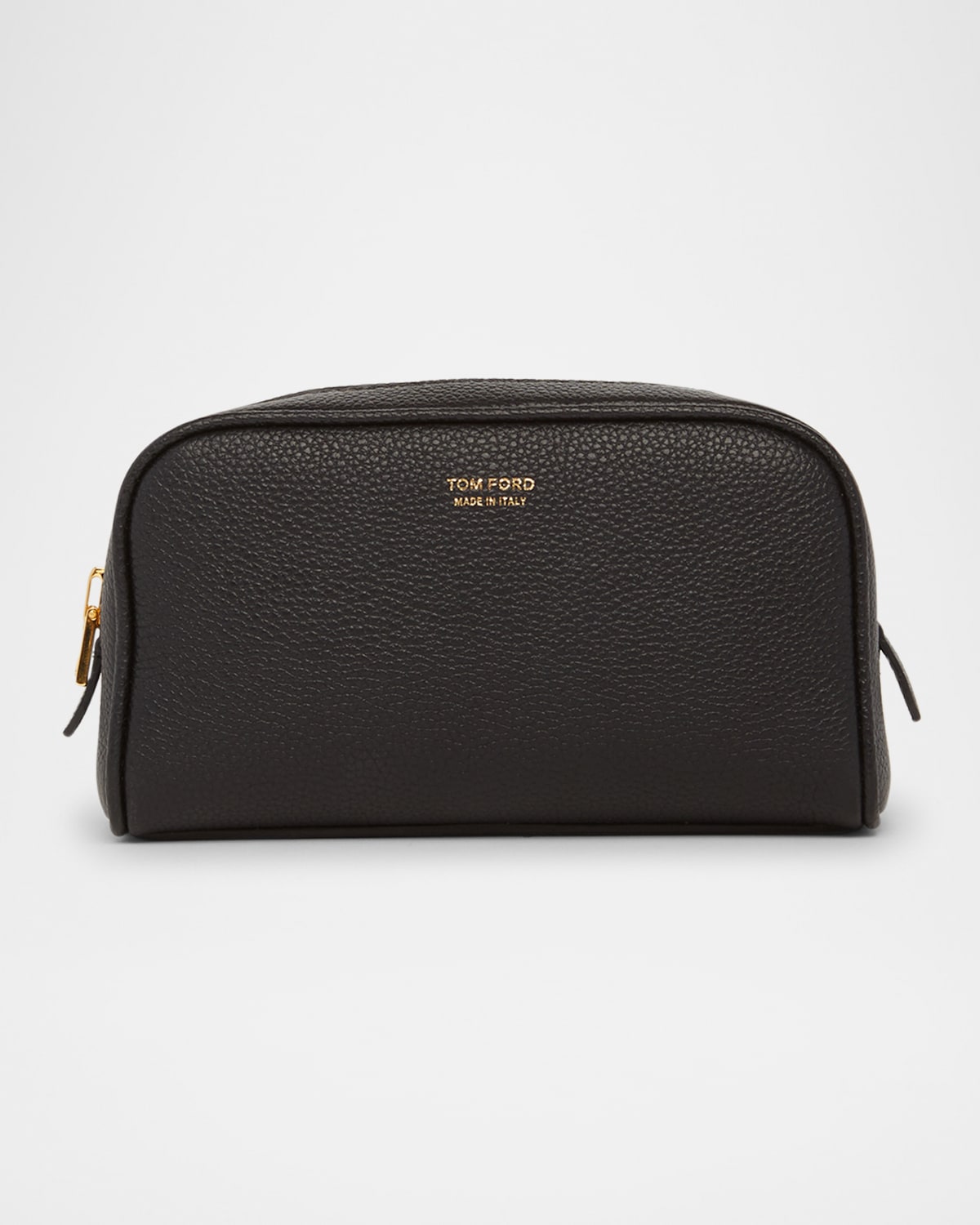 Shop Tom Ford Small Travel Cosmetic Case In Grain Leather In Black