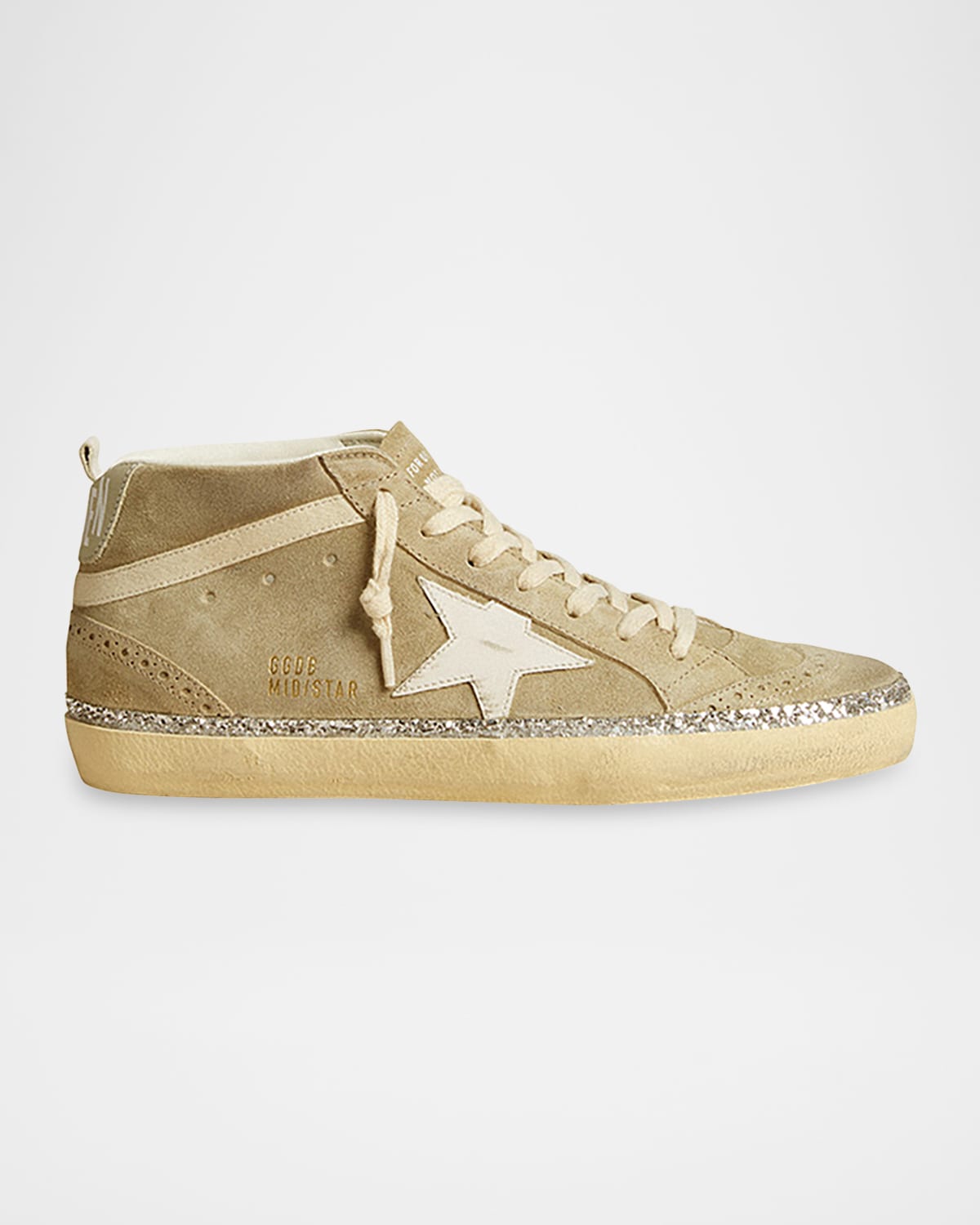 Golden Goose Suede Shimmer Mid-top Sneakers In Multi