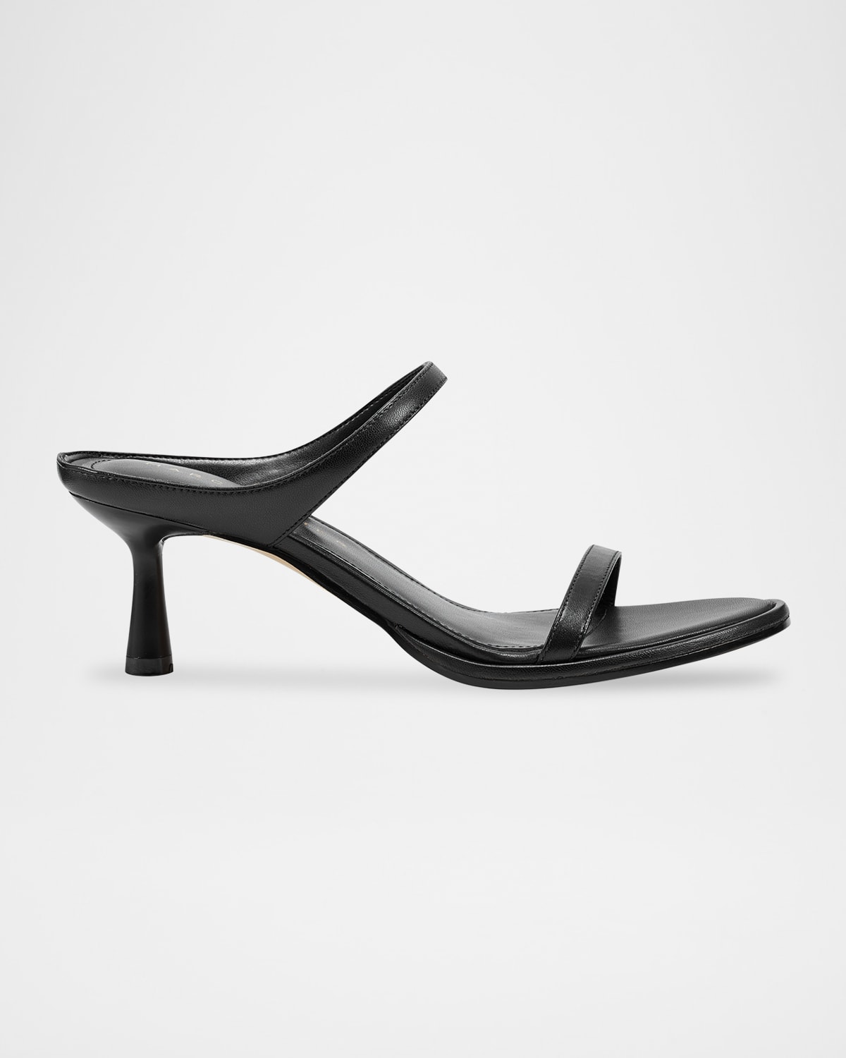 Alonde Snake-Embossed Leather Slide Sandals