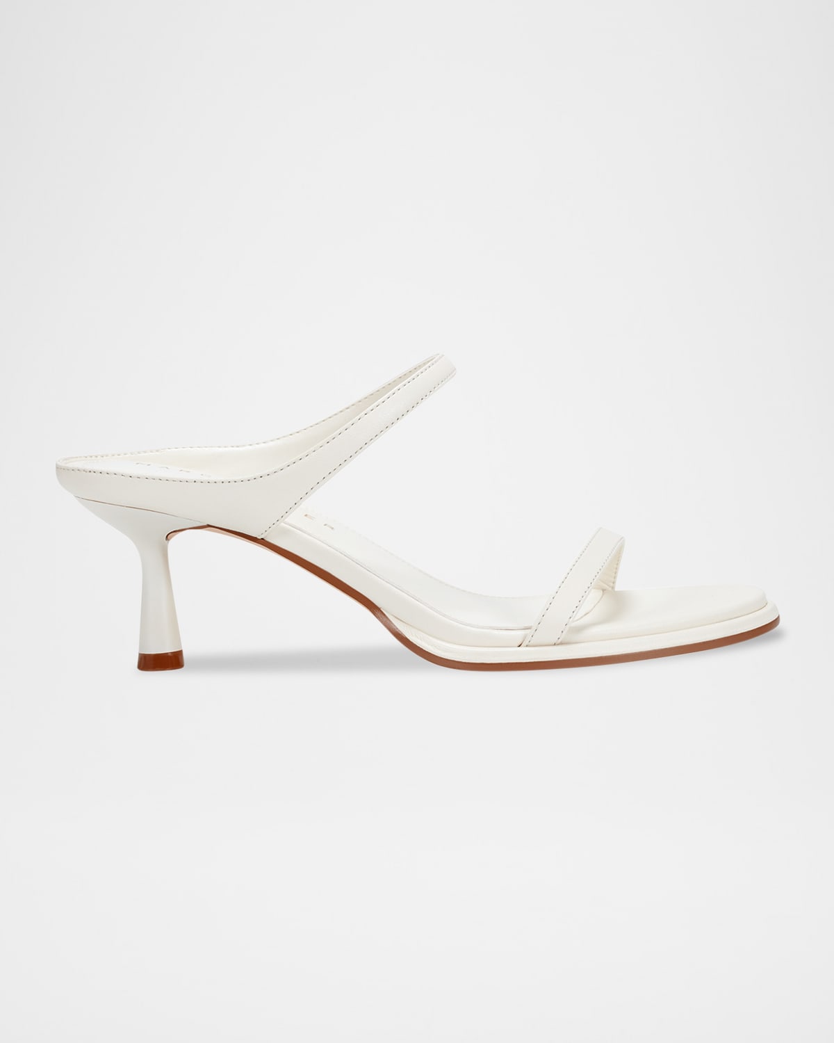 Alonde Snake-Embossed Leather Slide Sandals