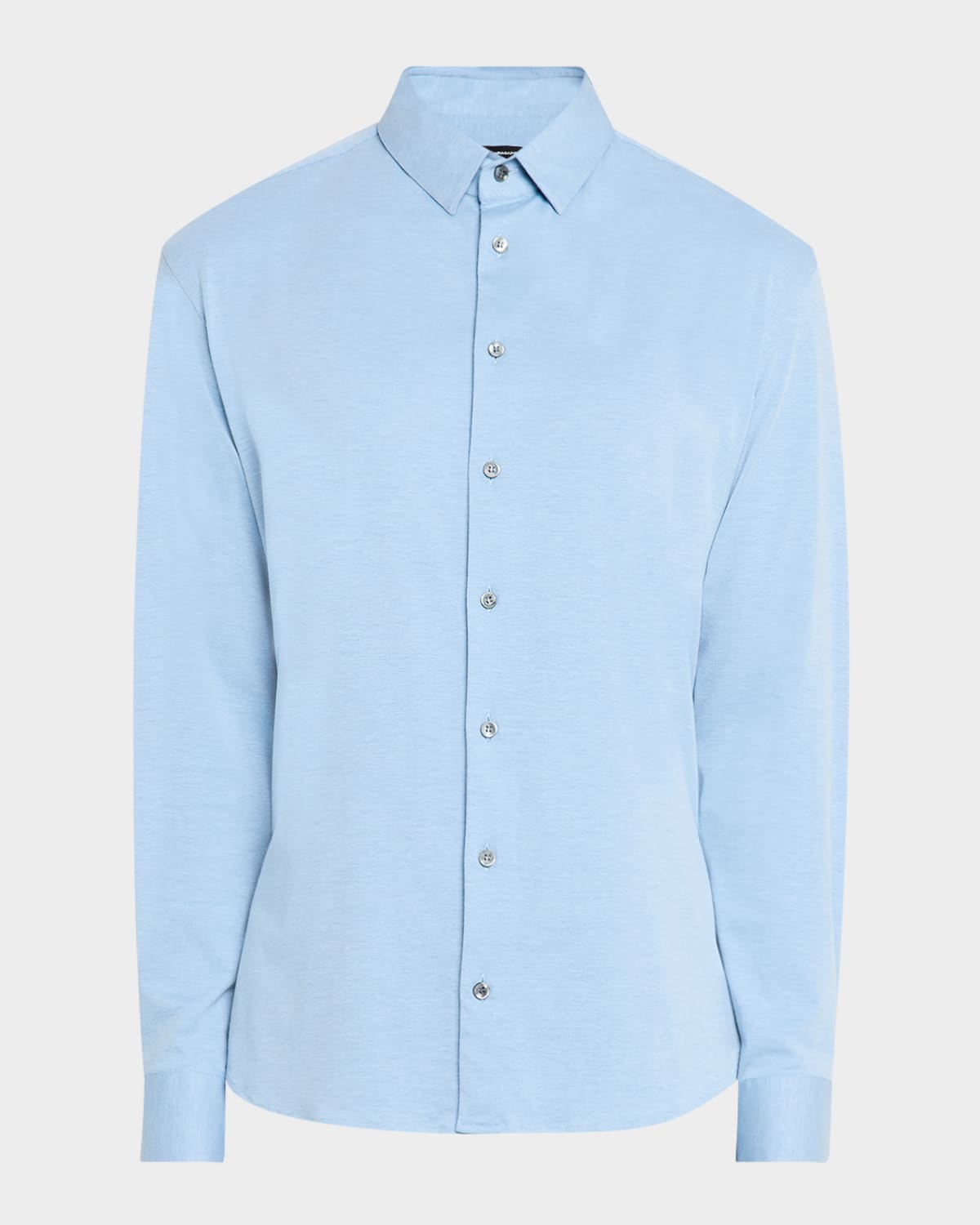 Giorgio Armani Slim-fit Shirt In Cotton Poplin In Multi