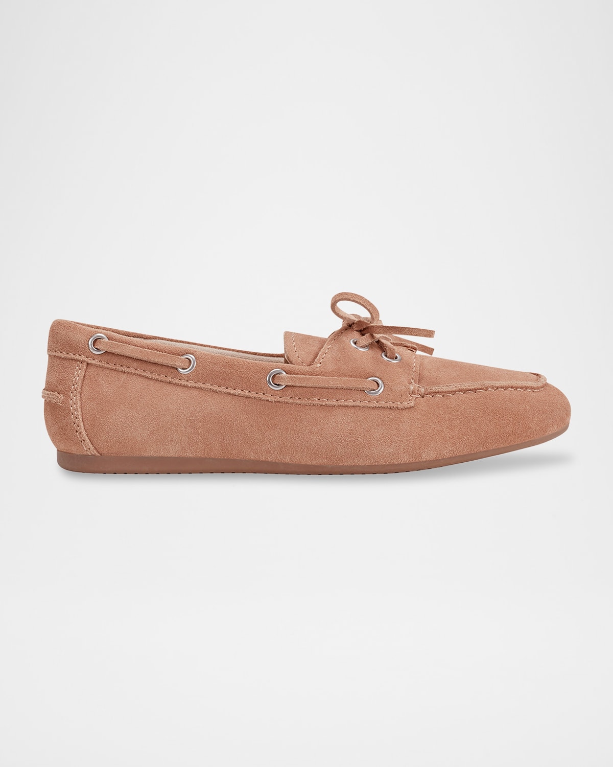 Uleena Suede Moccasin Boat Loafers