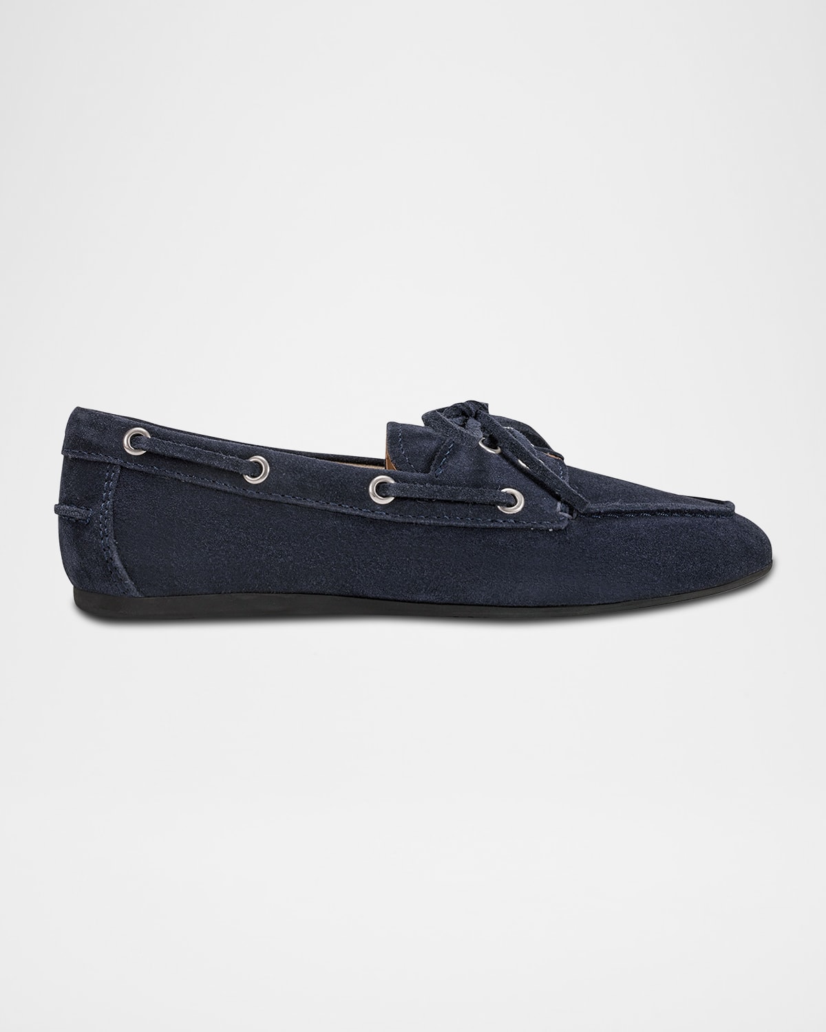 Uleena Suede Moccasin Boat Loafers
