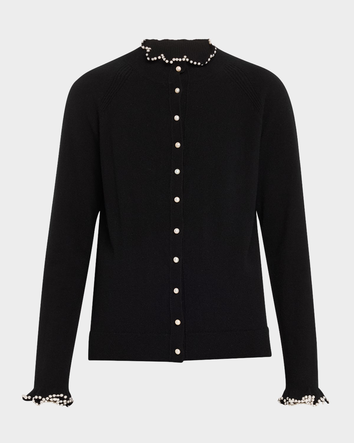 Pearl-Button Cashmere Cardigan