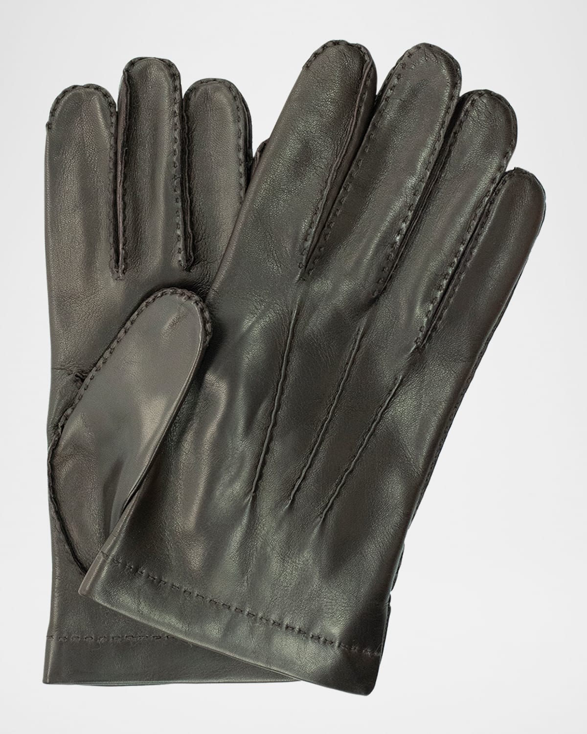 Men's Cashmere-Lined Handsewn Leather Gloves