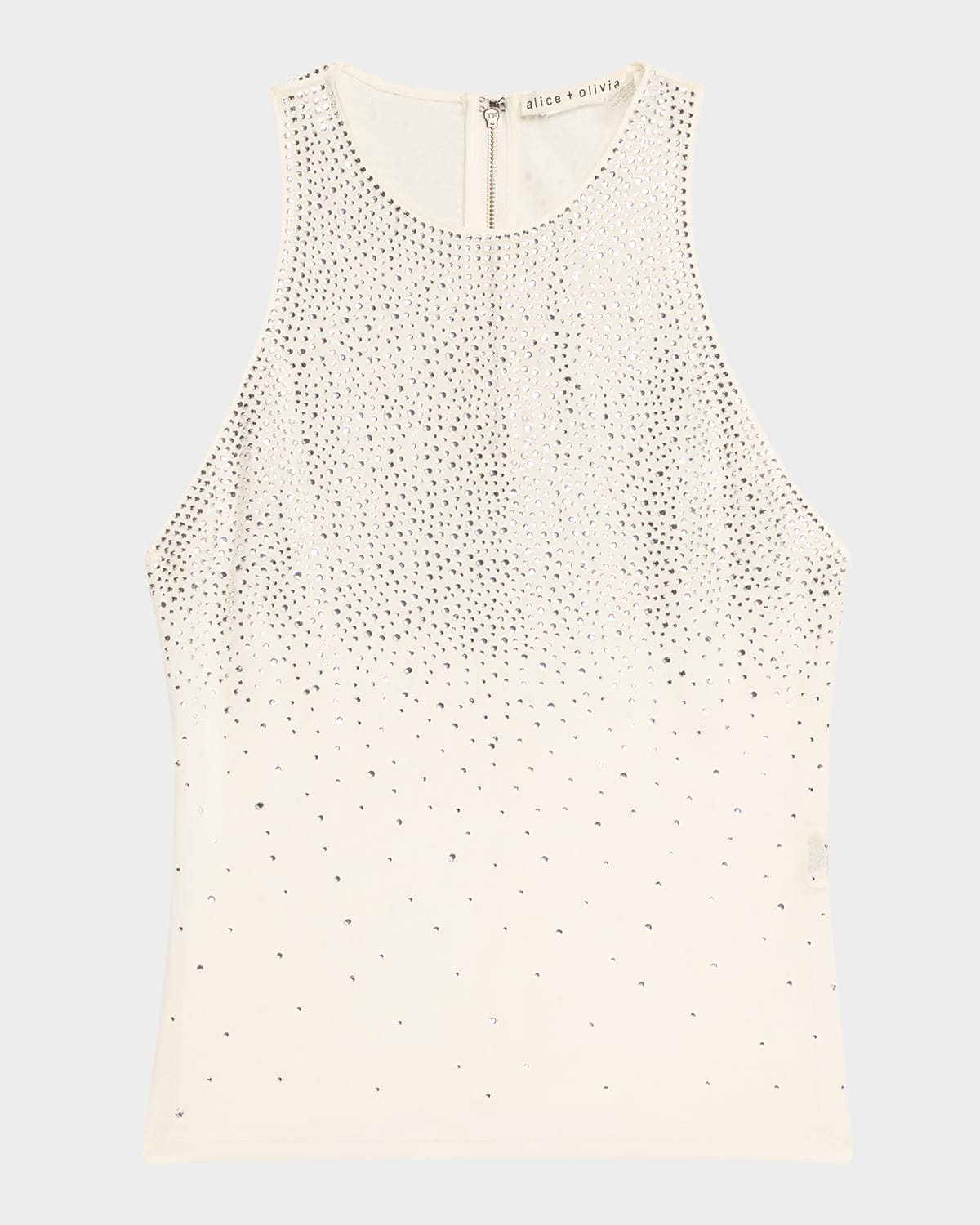 Alice And Olivia Pania Tank In Off Whitecrystal