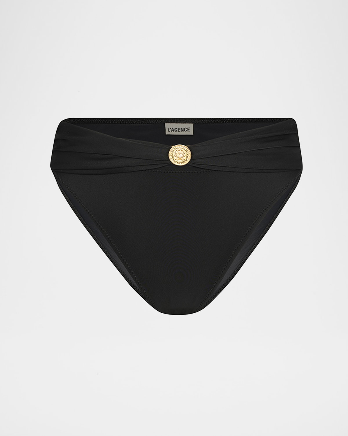 L Agence Miya Solid Classic Bikini Bottoms