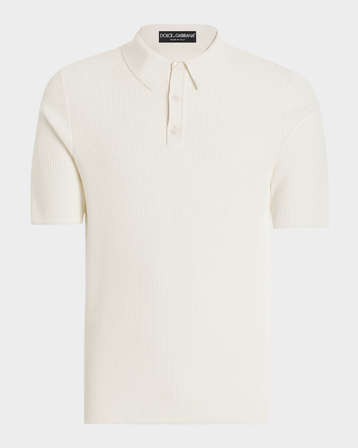 Men's Short-Sleeve Knit Polo Shirt