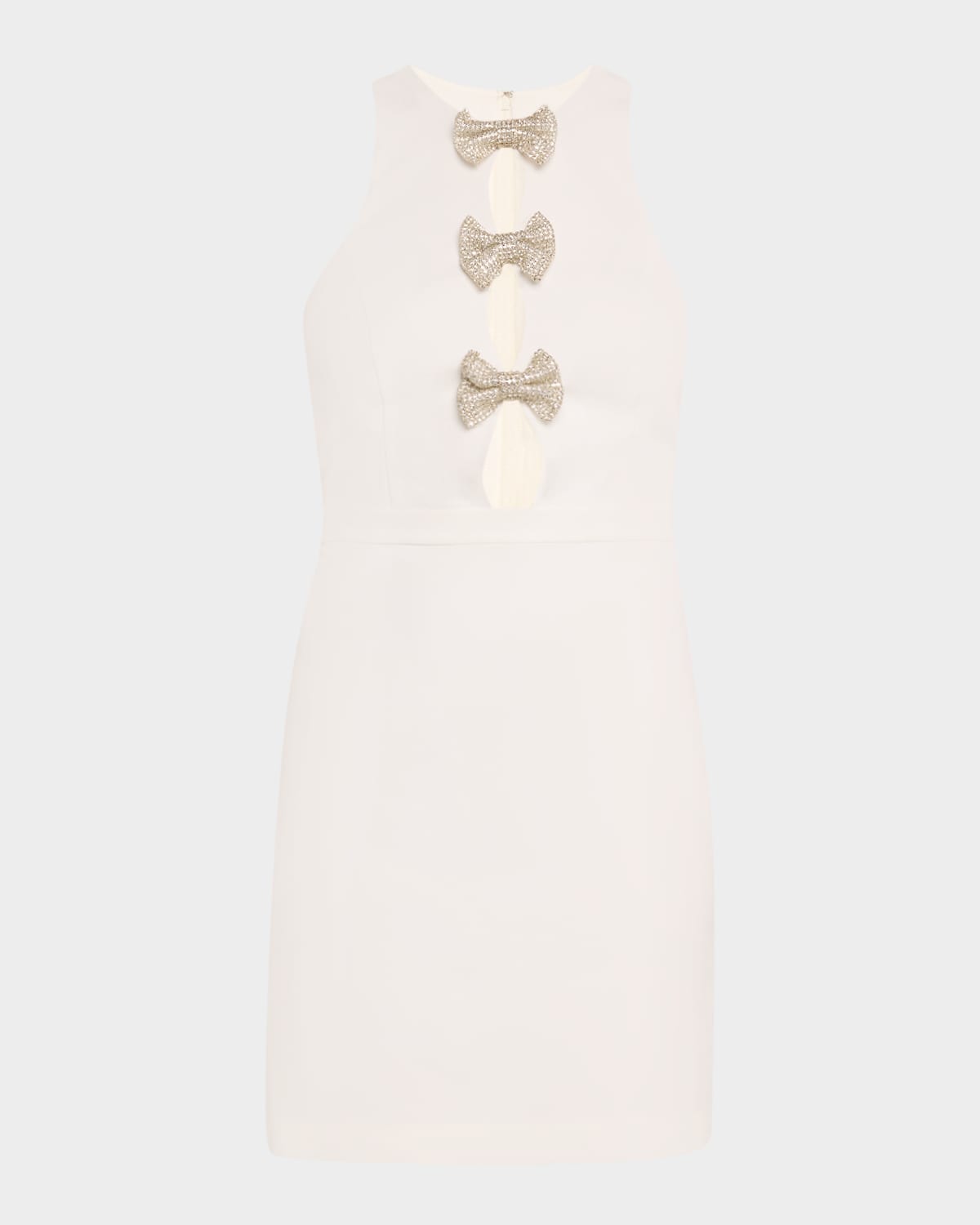 Gemma Sleeveless Crepe Halter Mini Dress