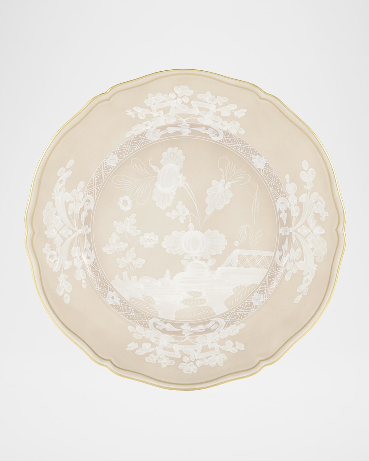 Ginori 1735 Oriente Italiano Meringa Charger Plate In Oi Meringa