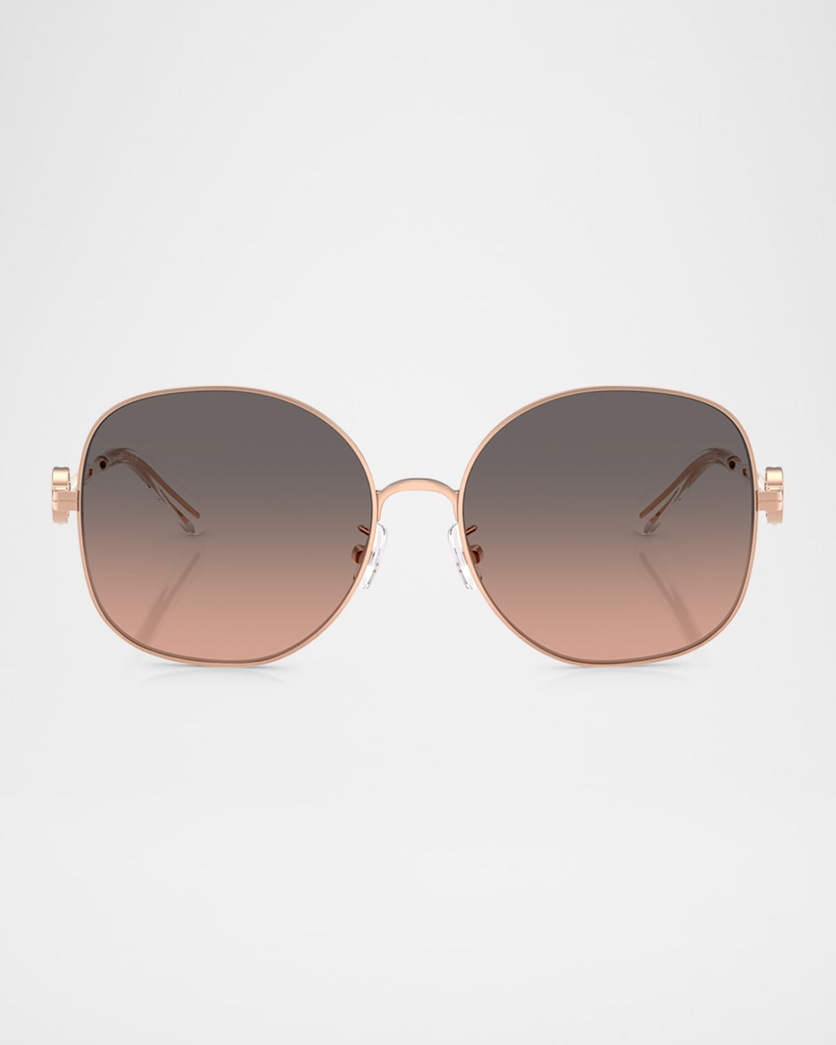 Tory Burch Tortoiseshell-effect Cat-eye Frame Sunglasses In Gold