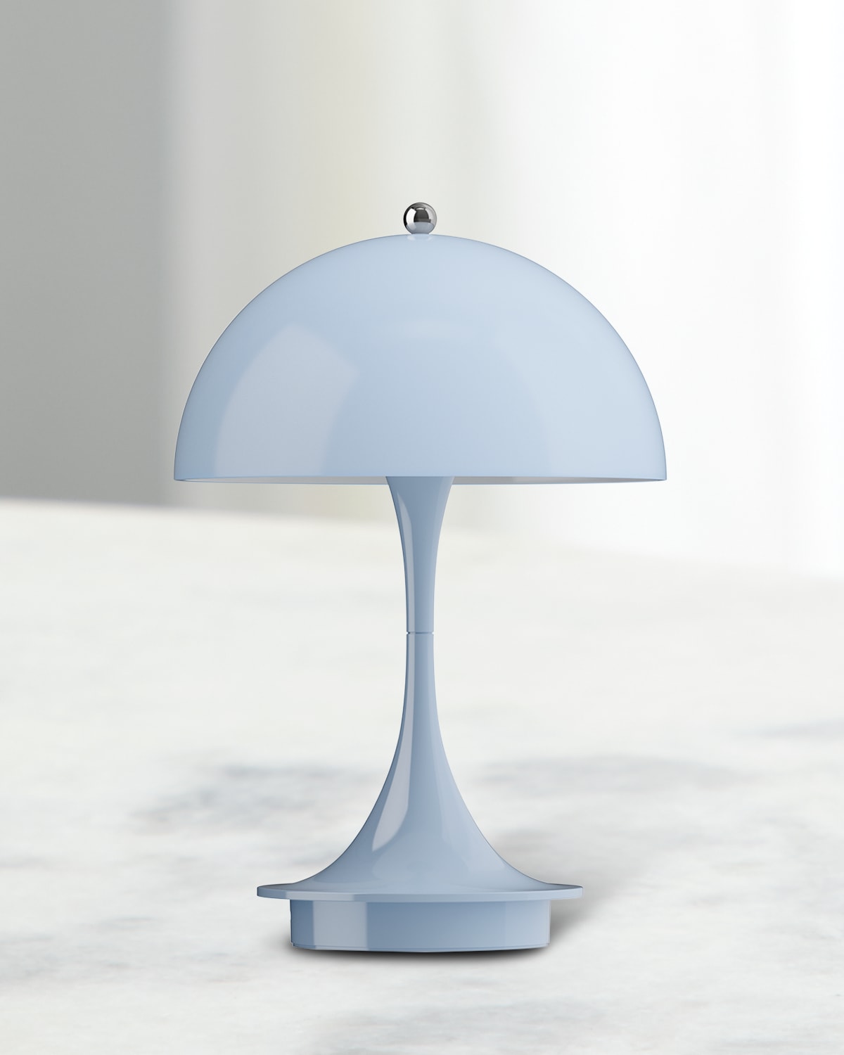 Louis Poulsen Panthella Portable Acrylic Table Lamp In Opal Blue