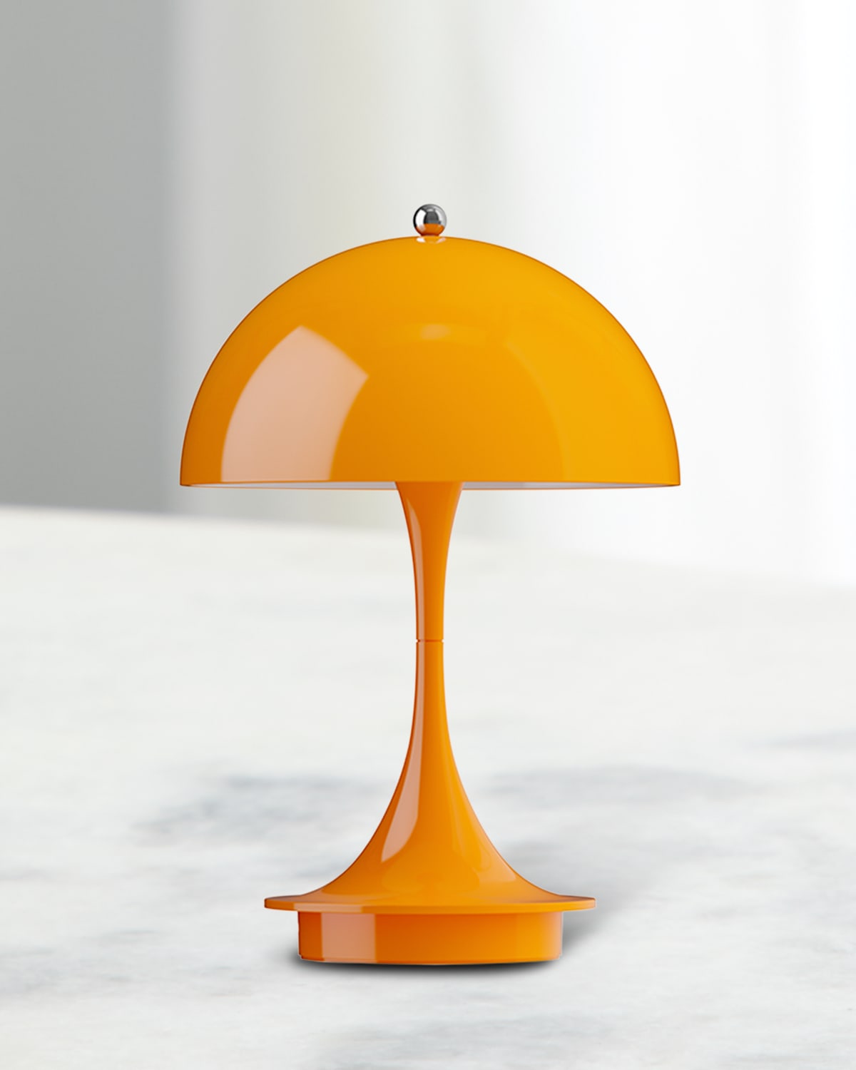 Louis Poulsen Panthella Portable Acrylic Table Lamp In Orange