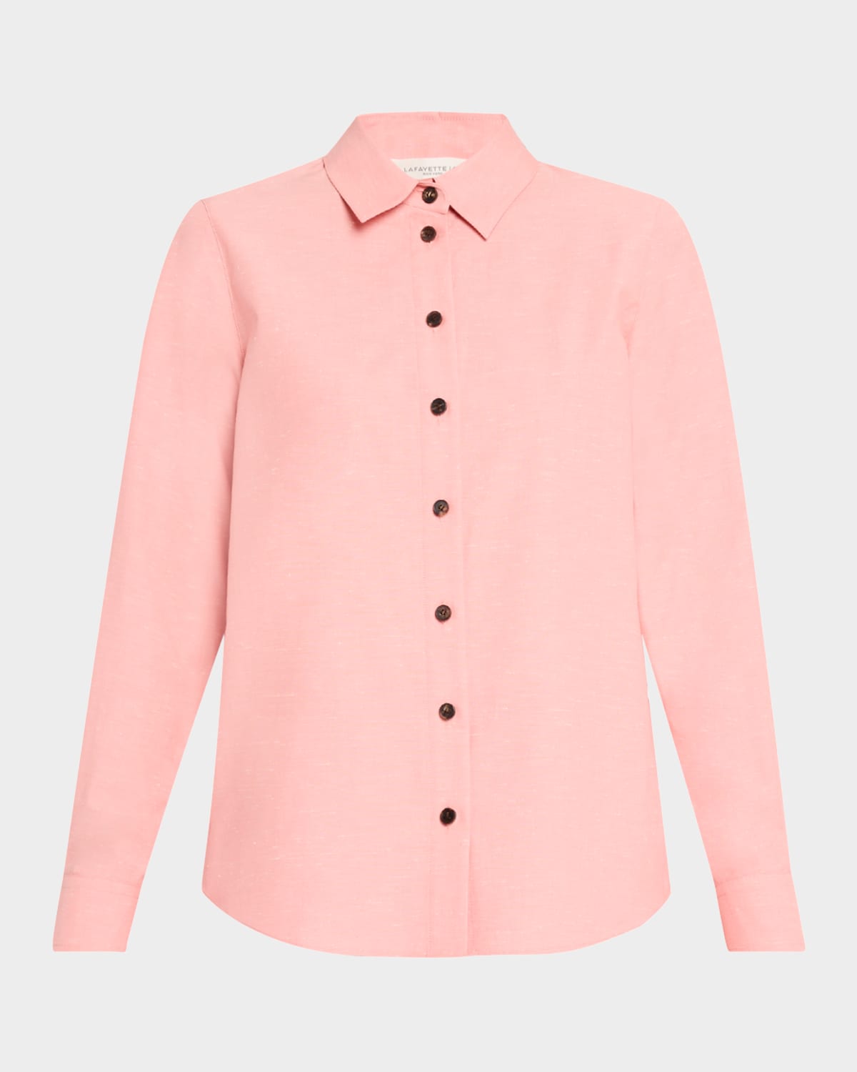 LAFAYETTE 148 BUTTON-DOWN COTTON SHIRT 