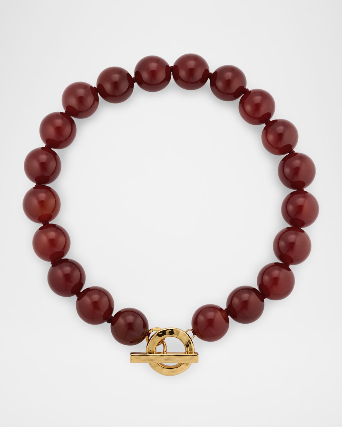 Carnelian Gemstone Statement Strand Necklace