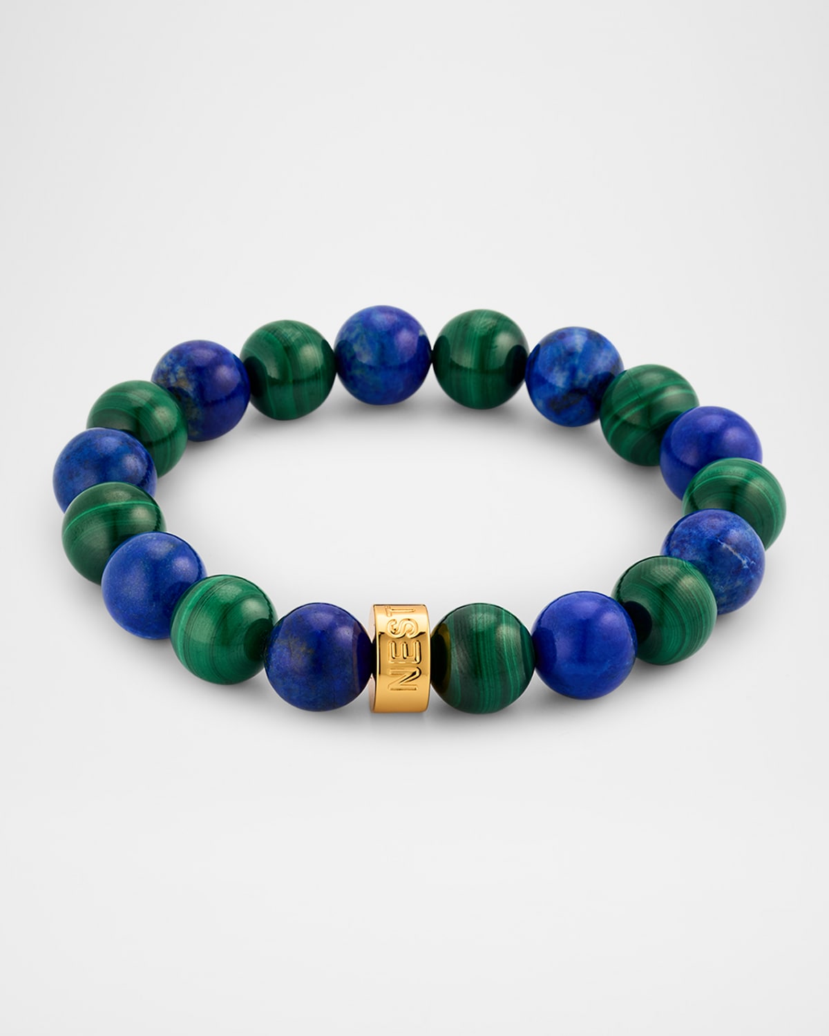 Lapis and Malachite Stretch Bracelet