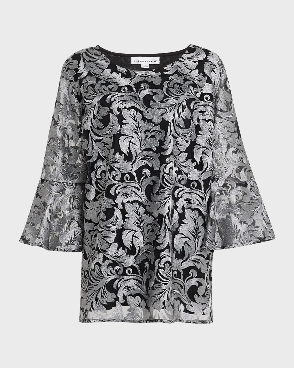 CAROLINE ROSE PLUS PLUS SIZE BELLA SOIREE LACE TUNIC 