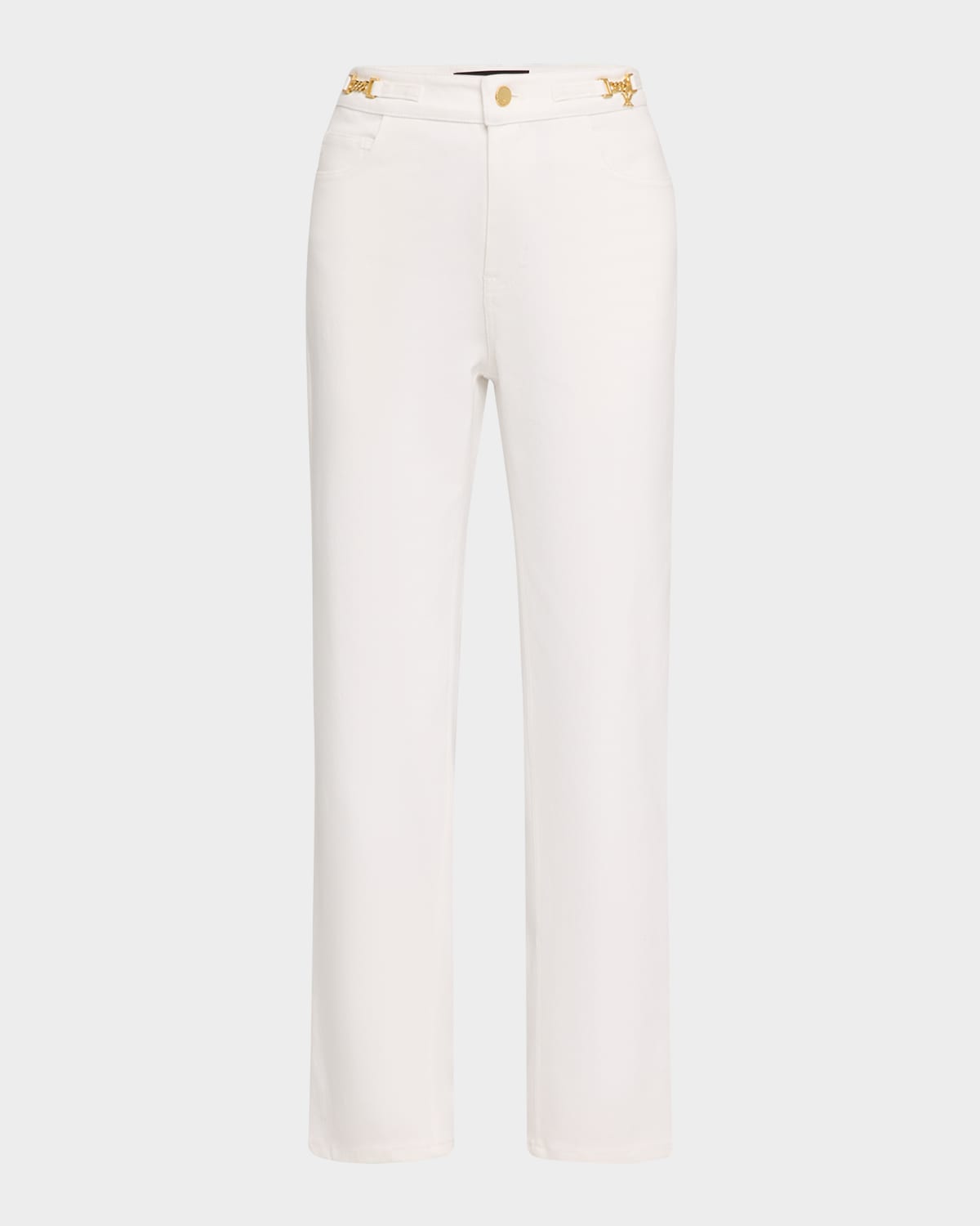June Cropped Chain-Embellished Pants
