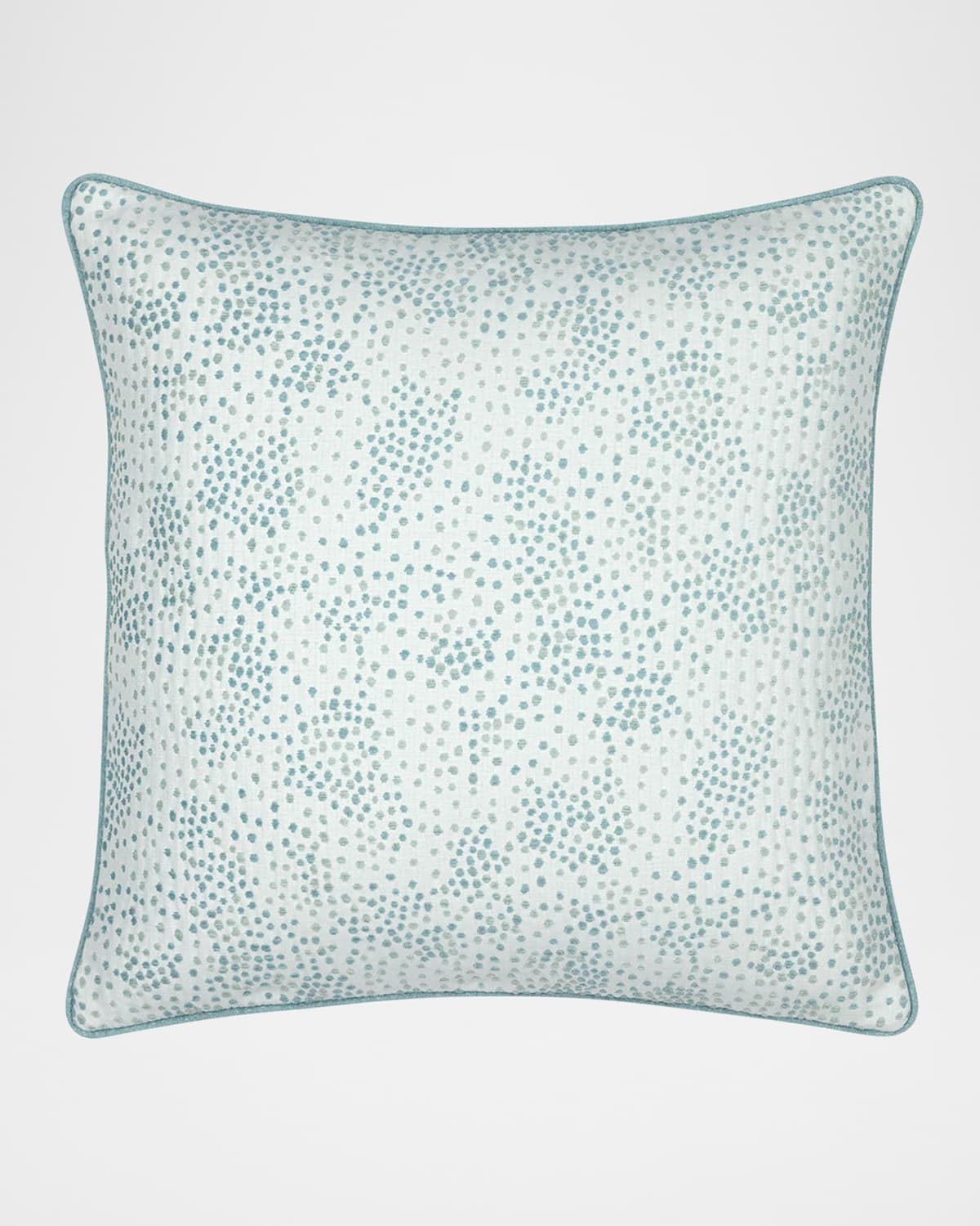 Elaine Smith Speckle Surf With Chenille Dots Indoor & Outdoor Woven Accent Pillow
