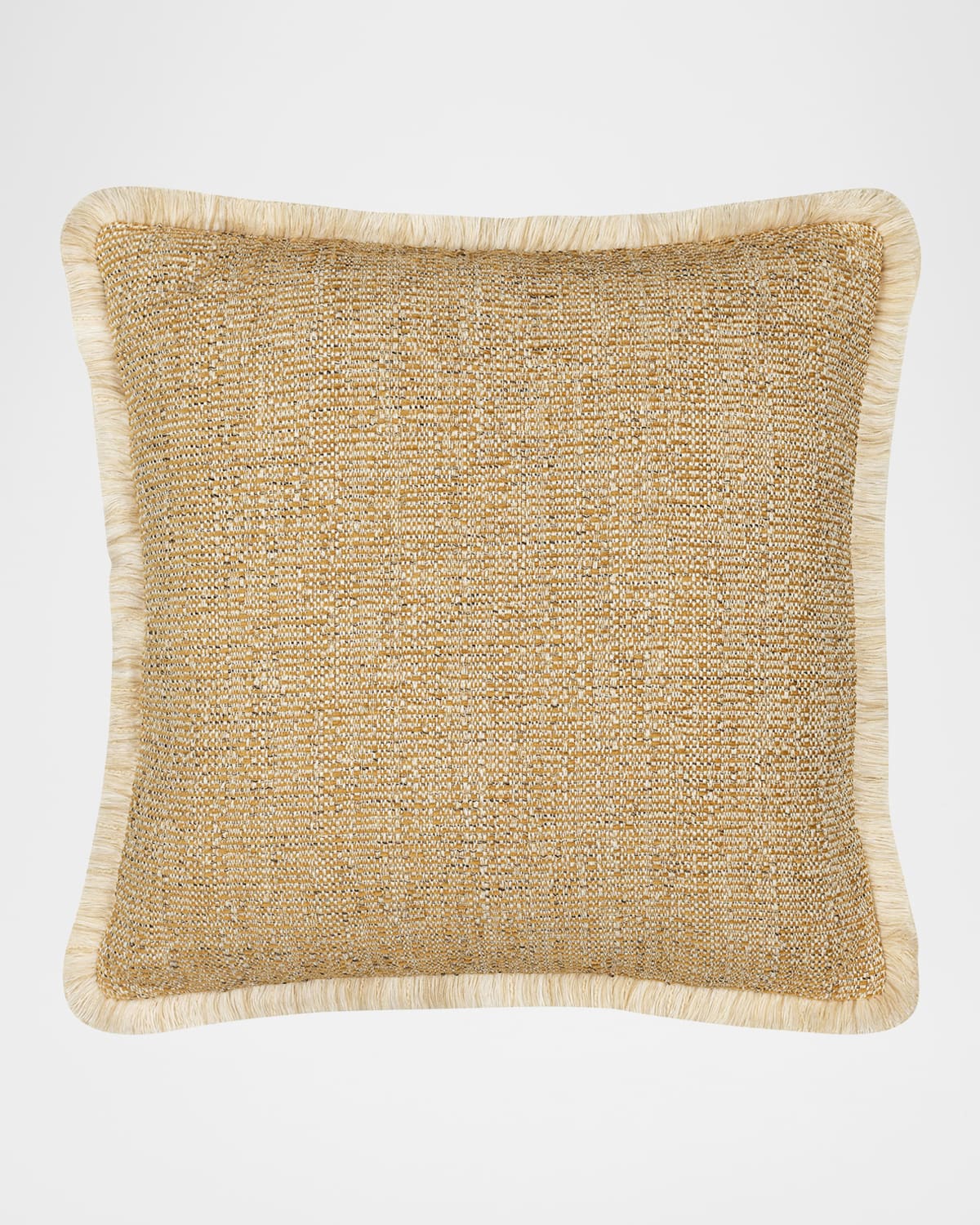 Elaine Smith Golden Hour Textured Fringed Indoor & Outdoor Woven Accent Pillow