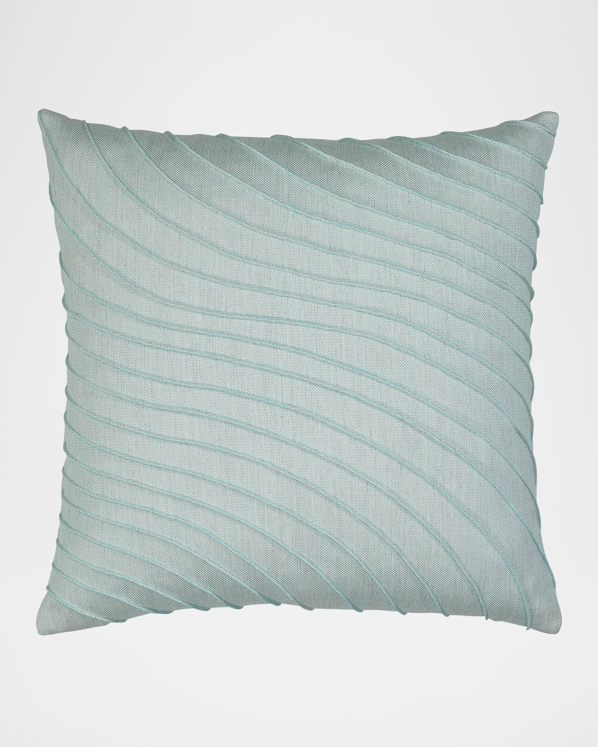 Elaine Smith Tidal Glacier Hand Pleated Indoor & Outdoor Woven Accent Pillow