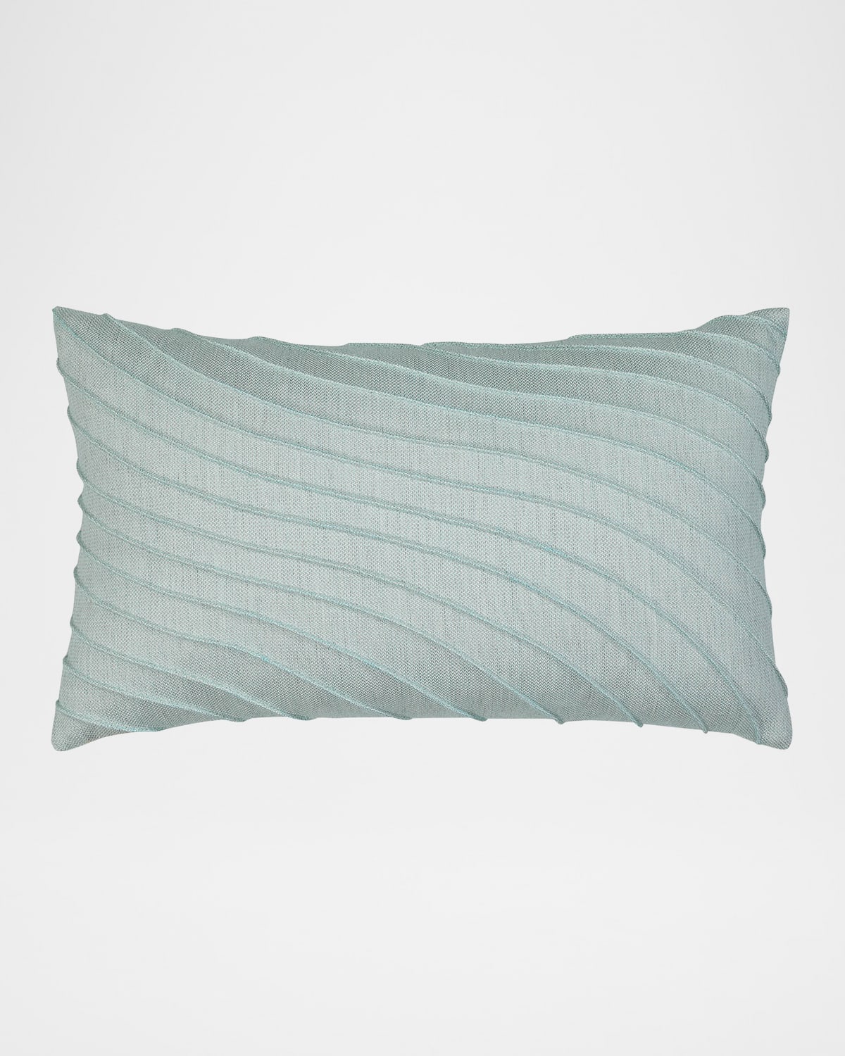 Elaine Smith Tidal Glacier Hand Pleated Indoor & Outdoor Woven Accent Pillow