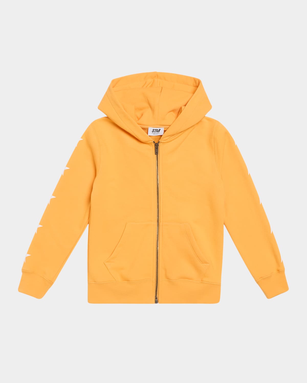 GOLDEN GOOSE BOY'S STAR ZIP UP HOODIE 